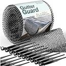 Home Intuition Heavy Duty Gutter Guards Mesh Leaf Guards for Gutters Leaf Filter 6" Wide 20' Long