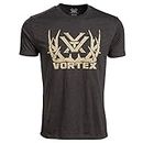 Vortex Optics Full Tine Short Sleeve Shirt - Large Charcoal Heather