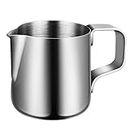 COLLBATH 1pc Espresso Steaming Pitcher Frothing Pitcher Measuring Milk Frother Mug Stainless Steel Milk Frothing Pitcher Jug Silver Accessories Espresso Mug Elmhurst Milk Italian Cup Scale