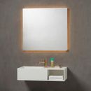 Badspiegel LOEVSCHALL "Vejle" Spiegel Gr. B/H/T: 75 cm x 80 cm x 1,96 cm, silberfarben (silber) Badspiegel 75x80 cm, mit Beleuchtung
