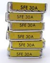 "Lote de 30 fusibles automotrices de vidrio de acción rápida SFE30 32 voltios 30 amperios 1/4"" x 1-7/16"