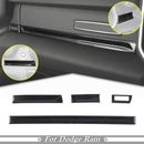 4P Car Console Dashboard Trim Strips For Dodge RAM 1500 19-24 Accessories Carbon