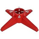 Blissun Christmas Tree Stand, Xmas Tree Base Stand, Christmas Tree Holder for Real Trees, Fits up to 8FT Real and Artificial Trees, Red