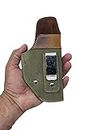 GunAlly Suede Leather 1911 Model Pistol Comfortable Concealed Carry IWB Holster