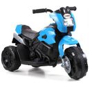 Tobbi 6V Ride on Electric Motorcycle Battery Powered 3 Wheel Motorbike w/Working Headlights Plastic in Blue | 18 H x 27 W in | Wayfair