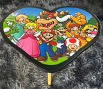 Heart Shape Nintendo Mario Bros Cast Resin Coffee Side Table