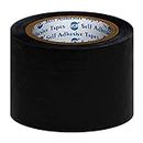 VCR Black Duct Tape - 18 Meters in Length 72mm / 3" Width - 1 Roll Per Pack - Strong Book Binding Tape - Waterproof Heavy Duty Duct Tape
