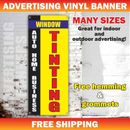 WINDOW AUTO HOME BUSINESS TINTING Advertising Banner Vinyl Mesh Sign Service Car