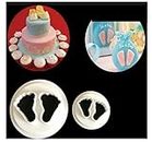 Homebakers Mart Plastic Cutter 2 Baby Feet Baby Shower Mould Gumpaste Cake Decoration Tool Bakeware