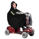 nomiou Mobility Scooter Rain Cover Waterproof Material Protect You and Your Scooter from Rain Snow Sleet and Sun
