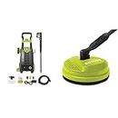 Sun Joe SPX2688-MAX 2050-PSI Max 1.60-GPM & SPX-PCA10 10-Inch Surface, Deck + Patio Rotating Cleaning Attachment for SPX Series Pressure Washers, Transfer Adapter Included