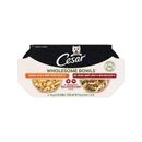 Cesar Wholesome Bowls Variety Pack Beef, Chicken, Carrots, Barley & Green Beans Recipe & Chicken, Apple & Sweet Potato Recipe Small Breed Adult Soft Wet Dog Food, 3-oz bowl, case of 6