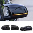 For BMW X3 X4 X5 18-21 Gloss Black Rearview Mirror Side Cover Trim Accessories
