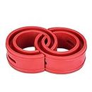spring rubber + Shock Absorber Spring 2Pcs Car Vehicle Retainer Buffer Cushion Red(D)