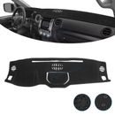 Center Dash Board Pad Pre-cut Sunshield Protector Black For Toyota Tundra 14-21
