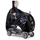 Mobility Scooter Rain Cover, 420D Oxford & EVA Fabric Electric Vehicle Rain Cover, Mobility Scooter Cover Waterproof Outdoor Wheelchair Poncho, Elderly Mobility Scooter Poncho Cycling Rain Jacket Suit