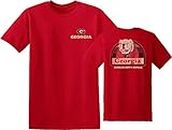 Elite Fan Shop Georgia Bulldogs Tshirt Portrait - L - Red