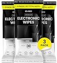EVEO Electronic Wipes Screen Cleaner-TV Screen Cleaner Wipes, Computer Screen Cleaner, Laptop Screen Cleaner, ipad & Monitor Cleaner, TV Cleaner Screen Cleaning Wipes - [90 Wipes + Microfiber Cloth ]