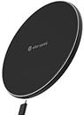 eller santé® 15W Wireless Charger ALBANY SERIES Fast Charging Pad PD Qi-Certified Type C Cable for Apple iPhone 15/15 Plus/15 Pro/15 Pro Max, iPhone 14/14 Plus/14 Pro/Max, iPhone 13/12/11 Series-Black
