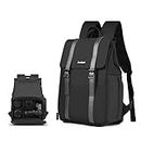 Cwatcun Camera Backpack Bag Professional for SLR DSLR Mirrorless Camera Waterproof Camera Case Compatible with Sony Canon Nikon Camera and Lens Tripod Accessories(Small)