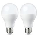Amazon Basics Lot de 2 ampoules LED Culot Edison à vis E27 13 W (équivalent 100 W) Blanc chaud Intensité non variable