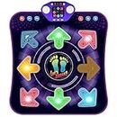 Dance Mat for 3-12 Year Old Girls & Boys, Light Up 8 Buttons Dance Mats with 7 Game Modes Dance Pad, Wireless Bluetooth & 8 Nursery Rhymes, Chirstmas/Birthday Gifts for Kids Age 3 4 5 6 7 8 9 10+