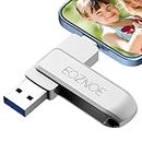 EOZNOE Chiavetta USB 64GB per i Phone, Pendrive per i Phone Memoria Esterna Salva foto e video, chiavetta USB 3.0 Compatibile con i Phone,Andriod,Pad,Mac,PC…
