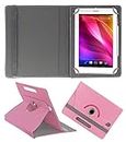 Hello Zone Exclusive 360� Rotating 8� Inch Flip Case Cover Book Cover for Amazon Fire HD 8 -Pink