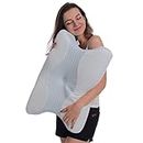 Grin Health Orthopedic Cervical Spondylitis Memory Foam Pillow Contour Sleeping Bed Pillow for Neck, Shoulder and Back Pain Relief Regular Size Ergonomic Pillow