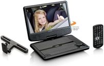 Lenco DVP-901BK Portable DVD player Dessus de table 9" Noir Lecteur DVD/Blu-Ray 