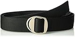 Bison Designs Crescent Money 38mm USA Made Gunmetal Buckle Travel Belt, Black, Medium/38-Inch