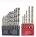 AASONS Drill Bit Set of 13 for Wood, Malleable Iron, Aluminium, Plastic and Masonry with Set of 5 Pieces for Concrete and Brick Wall Drilling (Combo Set 18 Piece)