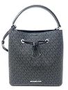 Michael Kors Suri Large Bucket Backpack Handbag Black PVC