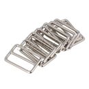 10x Silver Tri-glides Buckles for Luggage Handbags Clothing and Accessories