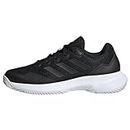 adidas Damen Gamecourt 2.0 Tennis Shoes Sneakers, core Black/core Black/Silver met, 39 1/3 EU