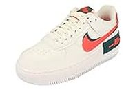 NIKE WMNS Air Force 1 '07, Women’s Basketball Shoes, Multi-Coloured, 4 UK (37.5 EU), White Dk Teal Green Solar Red White, 8.5 US