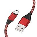 [2 Pack] USB Type-C Cable, 6.6Ft Charging Cord for Samsung Galaxy Tab A7 10.4", Tab A7 Lite 8.7", Tab A 10.1”(2019) 10.5”(2018), Tab S7 S6 S5e S4 S3 9.7” Tablet, Galaxy S10 S9, Note 10 9 Phone