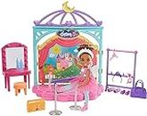 Barbie Club Chelsea Doll and Ballet Playset, with Transforming Stage, Accessories Including Ballet Barre, Fashion and Accessories