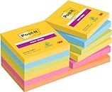 Post-it Super Sticky Notes – 1080 Sheets, Double the Sticking Power, Self-Sticking Notes for Walls and Desktop Monitors, Multiuse Sticky Notes in Vibrant Colours for Organization and To-do Lists