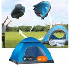 2 Person Pop Up Tent easy open backpack tent for beach or camping BLUE