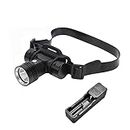 Rechargeable Cree L2 Aluminum Diving Headlamp Super Bright 2000 Lumens 60m Underwater LED Dive Headlight Waterproof Swimming Head Torch with Battery & Charger for Sea Cave Camping Safety Head Lamp