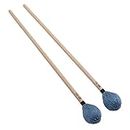 Omabeta Garnkopfschlägel, professionelles 1 Paar Marimba-Schlägel mit starker Zähigkeit, Ersatz für weiches Spielen für Percussion-Instrumente für Anfänger(Blau)