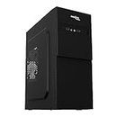 FRONTECH Wall Silver Series Cabinet/Computer Case with HD Audio | ATX/Mini ATX Compatible | 2 x Front USB | Ideal for Home/Office/Gaming (FT 4267, Black)