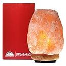 Himalayan Glow Natural Himalayan Salt Lamp, Crystal Salt Lamps, Real Wood Base with Dimmer Switch, Handmade Salt Lamp, Gift Lamp, ETL Certified | 6-8 LBS