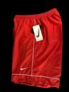 Pantalones cortos de tenis para hombre Andre Agassi Nike talla grande rojo y blanco Borde 21 pulgadas Longitud