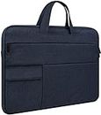 Dynotrek kidlee 17.3 inch Laptop Sleeve Case Cover with Handle Dustproof Bumpproof Waterproof Computer Briefcase Hand Bag for Men Women -Denim Blue