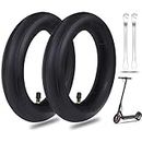 2 Pcs 8.5inch (8 1/2 x2) Inner Tubes, Anti-slip Double Thickness Replacement Tube with 2 Tyre Stick for Xiaomi M365/Pro, Mijia Scooter, Electric Scooter 8.5" Universal Inflatable Front/Rear Tires