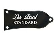 KAISH 2 Ply White/Black STANDARD Printing Truss Rod Cover For Epiphone Style Les Paul LP