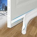 MAXTID Draft Stoppers 36 Inch White Draft Blocker Sound Proof Draft Guard for Bottom Seal Gap Reduce Noise, Cold Air, Dust, Smoke, Wind/Breeze Underdoorseal