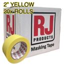  "CAJA de 20 2" cinta de enmascaramiento amarilla hecha en la UE automotriz y carpintería (48 mm x 55 años)